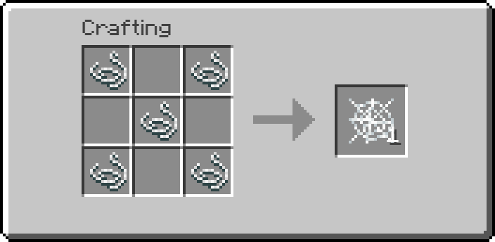 Cobweb crafting recipe